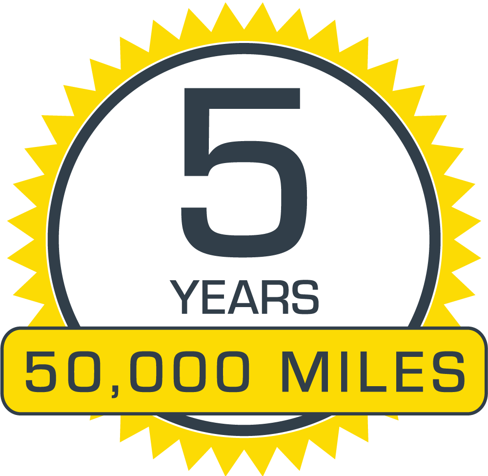 sails guaranteed 5 years 50000 miles